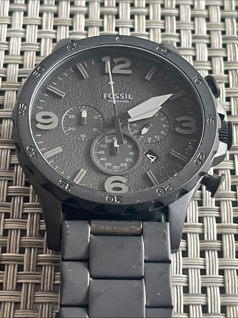 Fossil Men's Gunmetal Gray Chronograph Watch